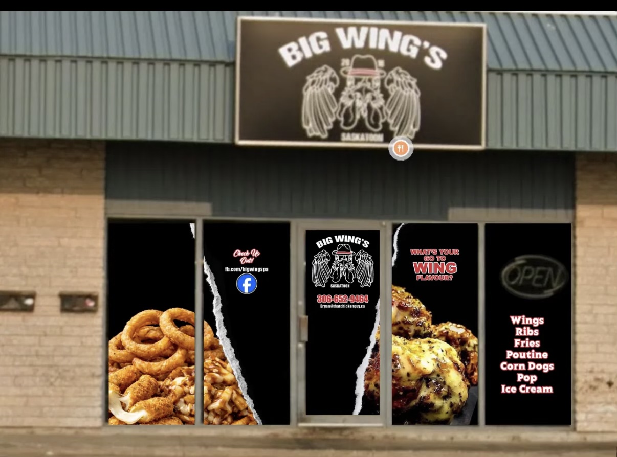 Big Wing's Saskatoon Central storefront